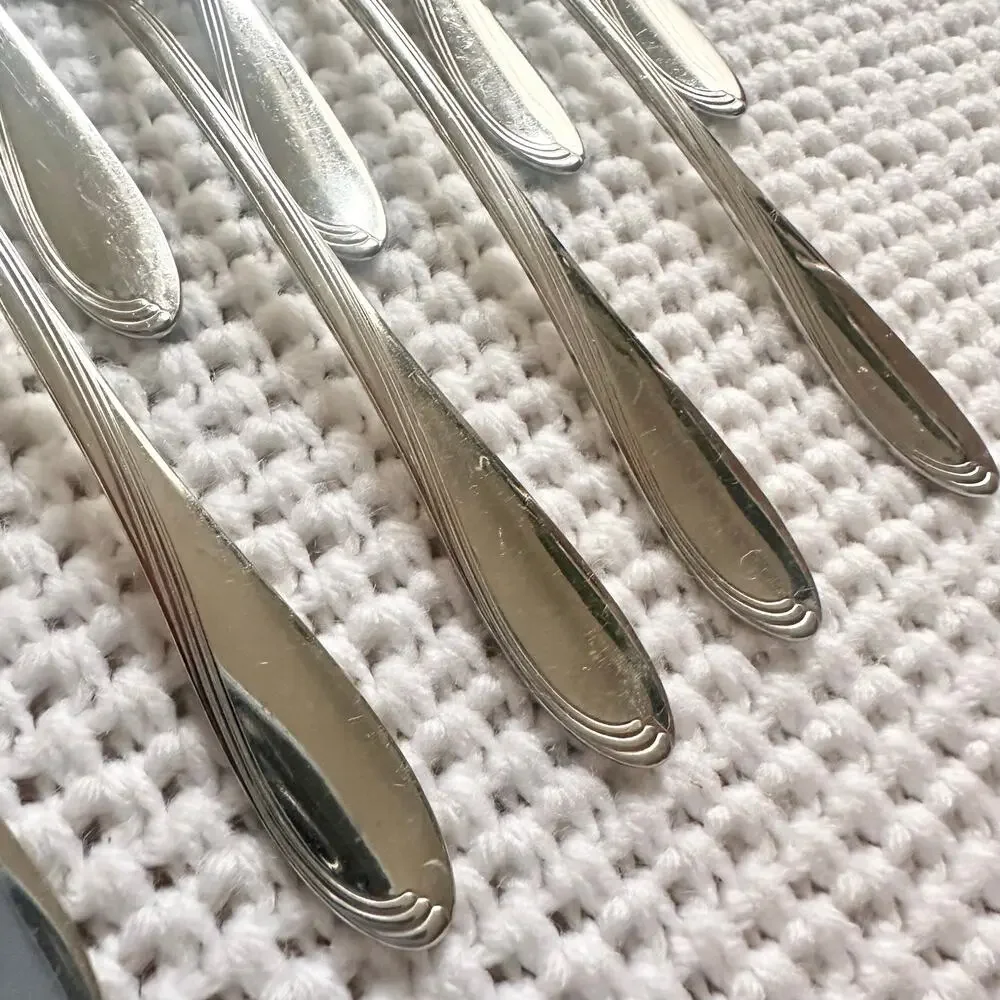 Oneida Stainless Camber Windswept Scroll Flatware 11 Iced Teaspoon Replacements